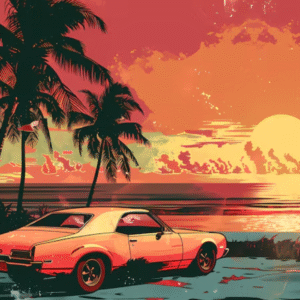 Tropical River Drive GTA Inspired Artwork