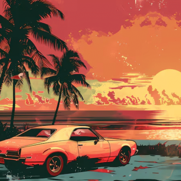 Tropical River Drive GTA Inspired Artwork