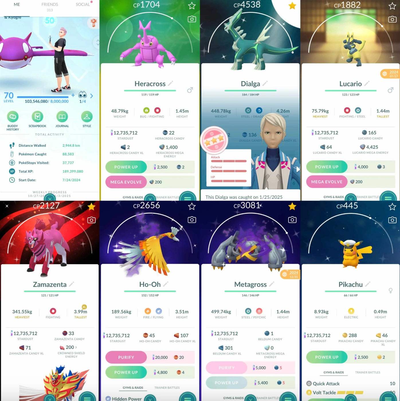 Pokémons 1292 - Level 70