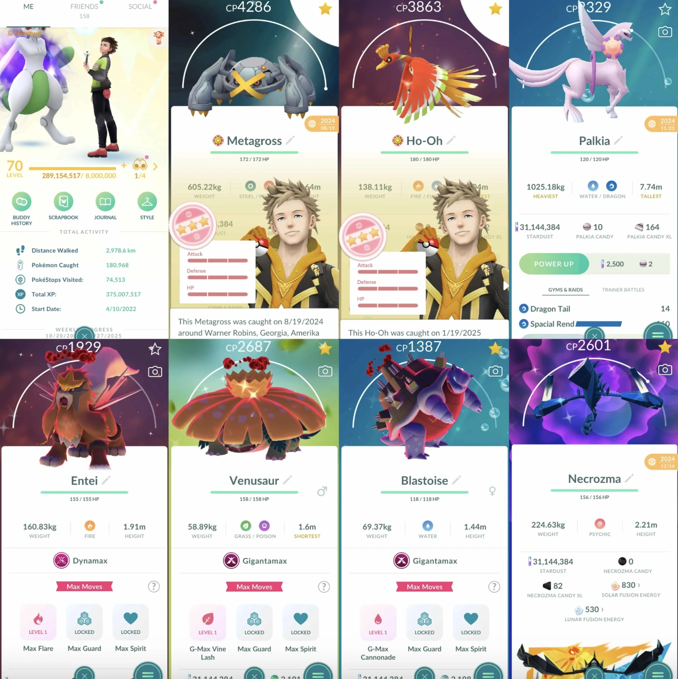 Pokémons 1709 - Level 70